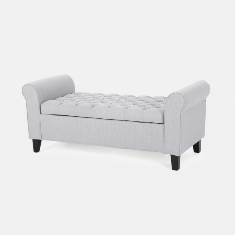 HAYES ARMED STORAGE BENCH